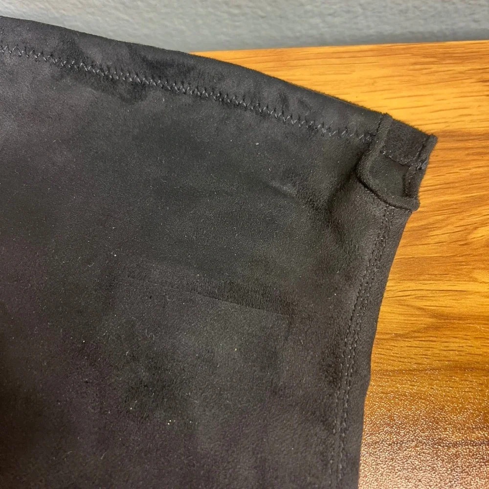 Marc‎ Fisher Black Suede Over The Knee Boots Size 5 Heel Size Zip